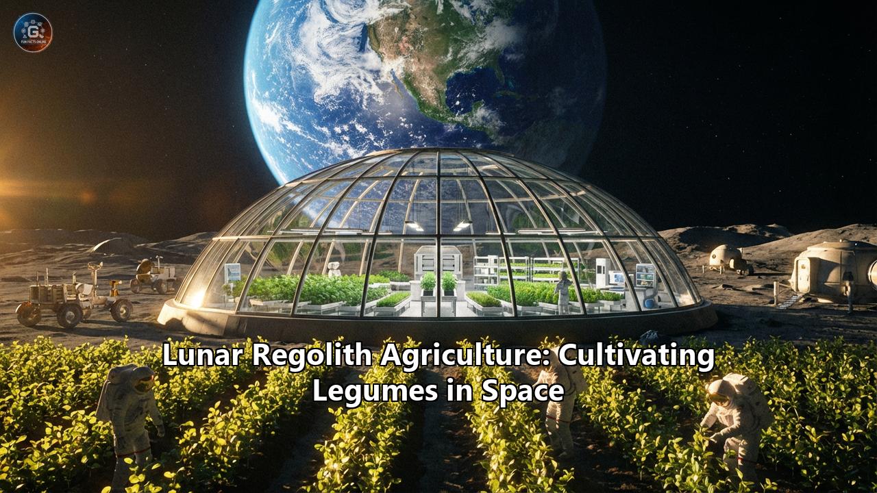 Lunar Regolith Agriculture: Cultivating Legumes in Space