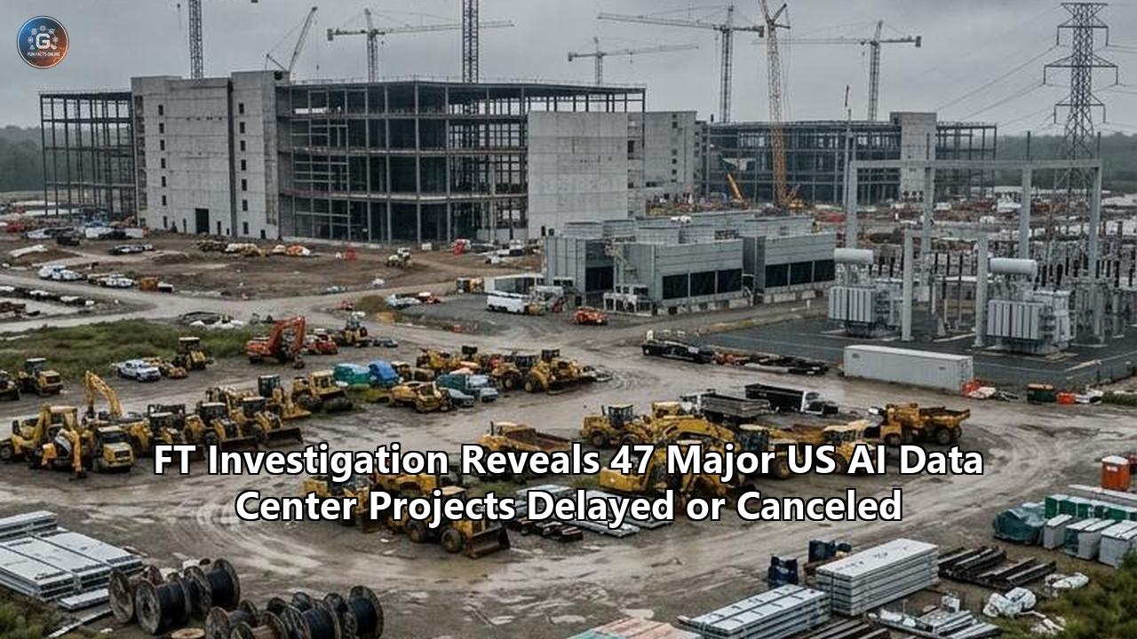FT Investigation Reveals 47 Major US AI Data Center Projects Delayed or Canceled