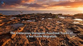 The Cretaceous Stampede: Fossilized Tracks of a Sea Turtle Migration