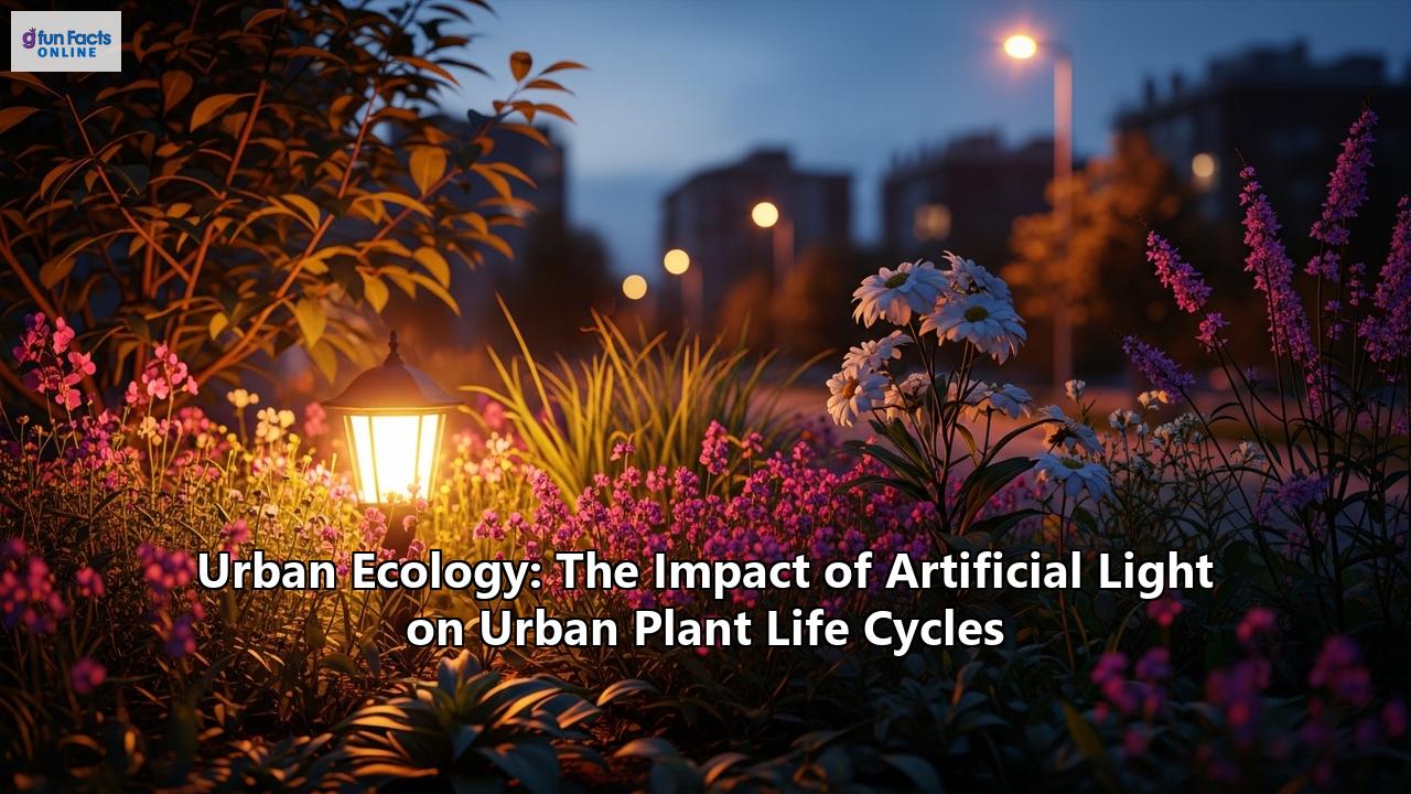 Urban Ecology: The Impact of Artificial Light on Urban Plant Life Cycles