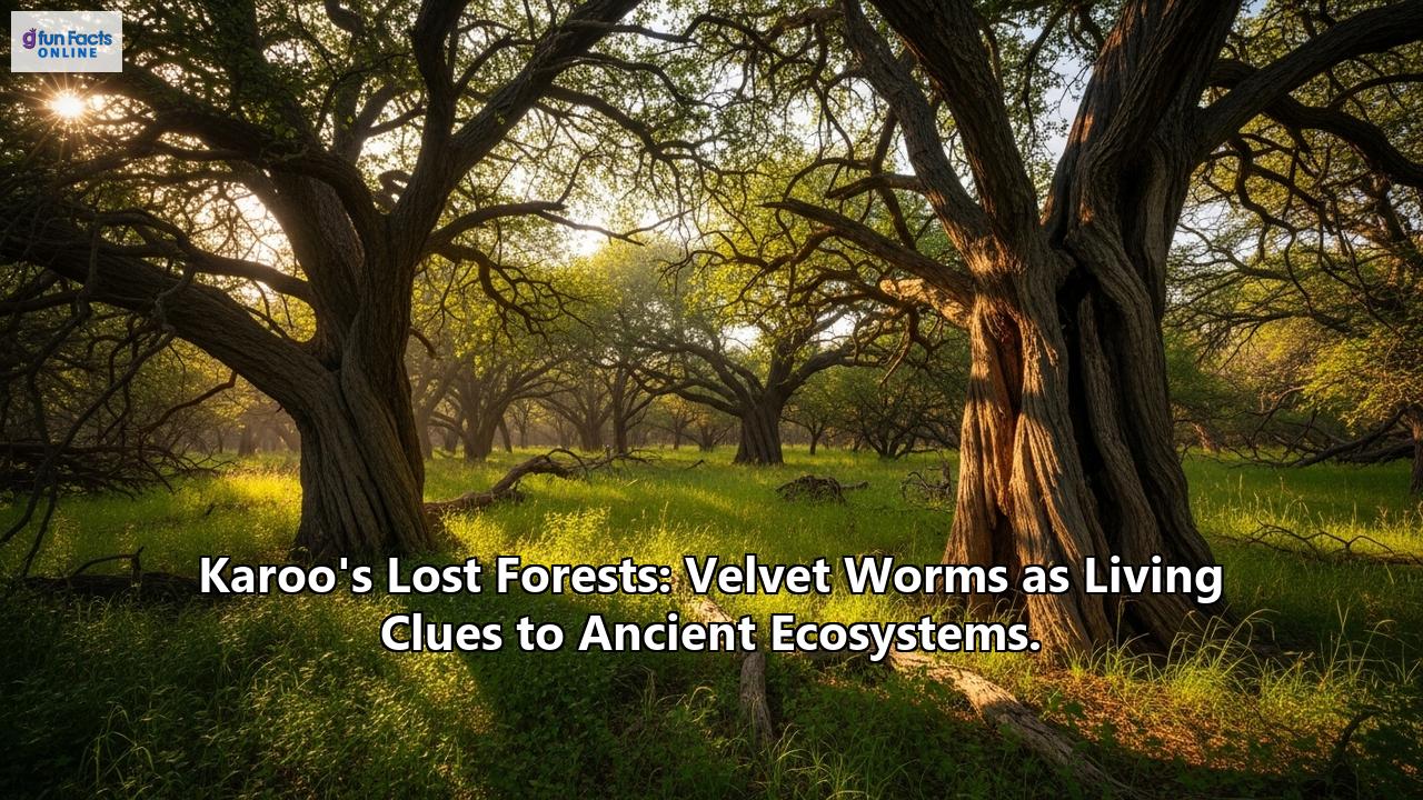 Karoo's Lost Forests: Velvet Worms as Living Clues to Ancient Ecosystems.