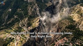 Why Earth's Crust Is Actively Unzipping Under Italy Right Now