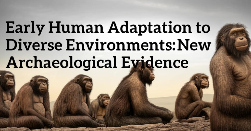 Early Human Adaptation to Diverse Environments: New Archaeological Evidence