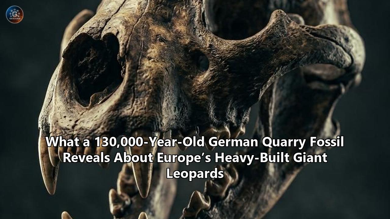 What a 130,000-Year-Old German Quarry Fossil Reveals About Europe’s Heavy-Built Giant Leopards