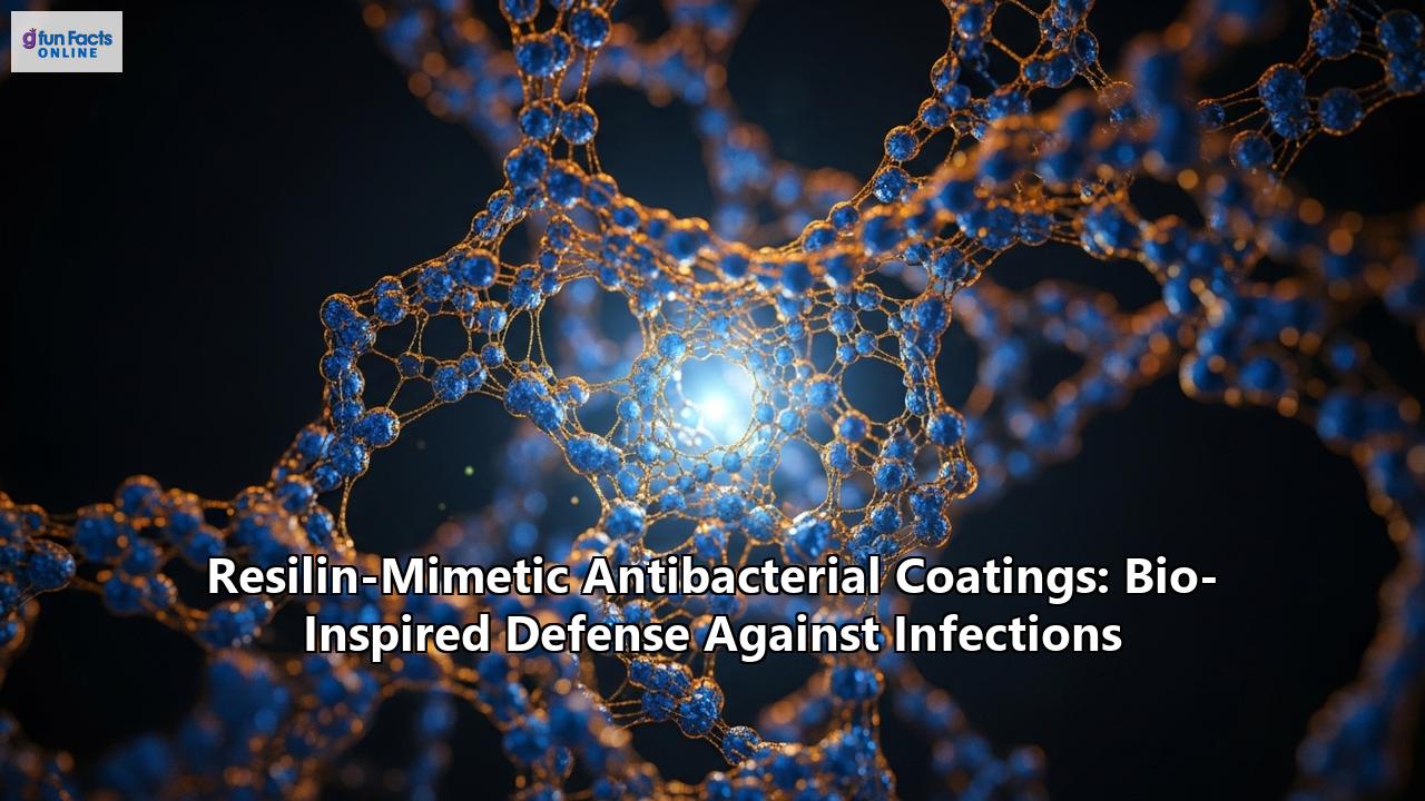 Resilin-Mimetic Antibacterial Coatings: Bio-Inspired Defense Against Infections