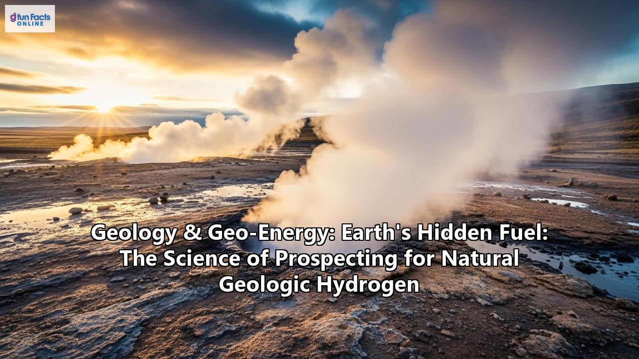 Geology & Geo-Energy: Earth's Hidden Fuel: The Science of Prospecting for Natural Geologic Hydrogen
