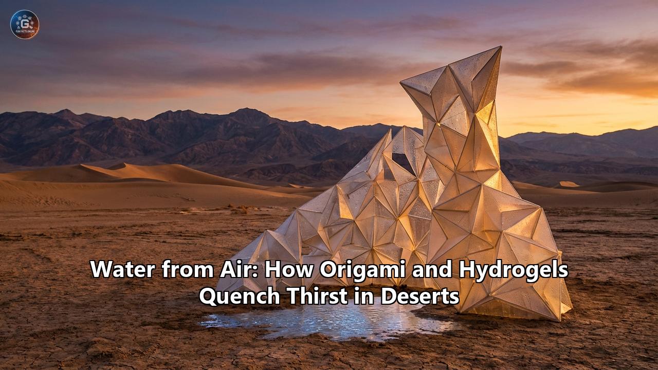 Water from Air: How Origami and Hydrogels Quench Thirst in Deserts