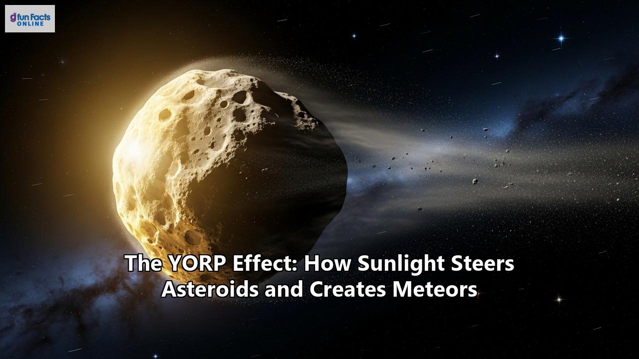 The YORP Effect: How Sunlight Steers Asteroids and Creates Meteors