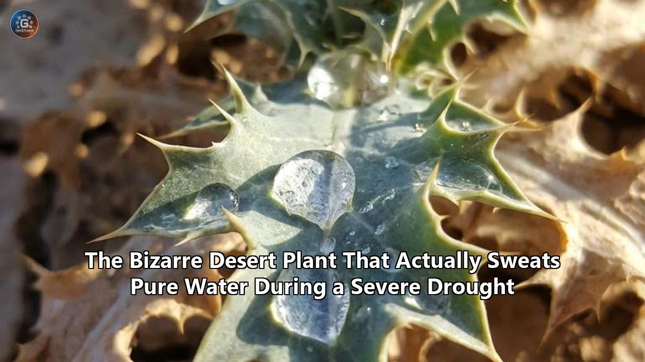 The Bizarre Desert Plant That Actually Sweats Pure Water During a Severe Drought