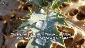 The Bizarre Desert Plant That Actually Sweats Pure Water During a Severe Drought