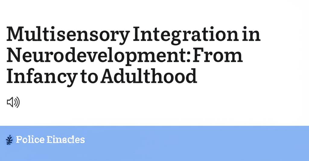 Multisensory Integration in Neurodevelopment: From Infancy to Adulthood
