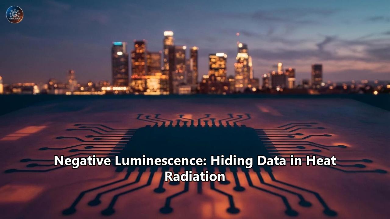 Negative Luminescence: Hiding Data in Heat Radiation