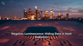 Negative Luminescence: Hiding Data in Heat Radiation
