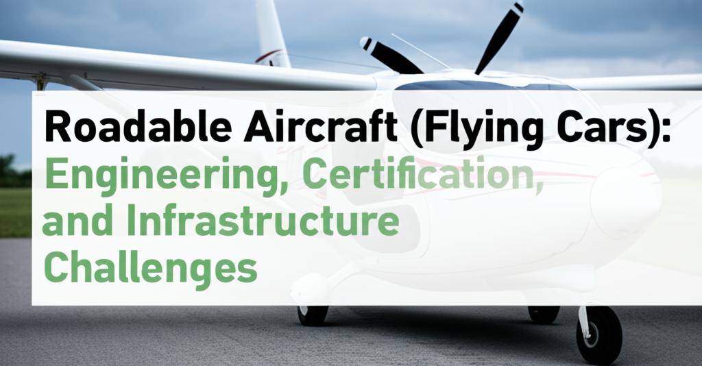 Roadable Aircraft (Flying Cars): Engineering, Certification, and Infrastructure Challenges
