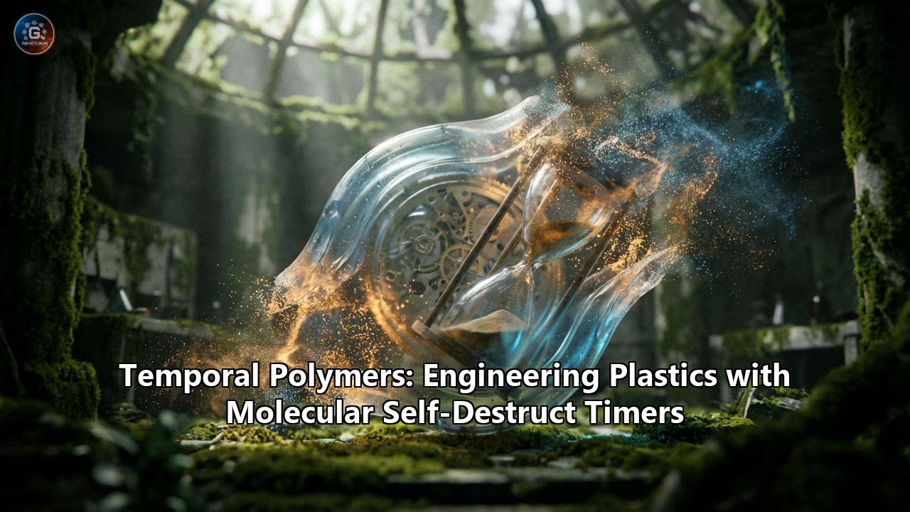 Temporal Polymers: Engineering Plastics with Molecular Self-Destruct Timers