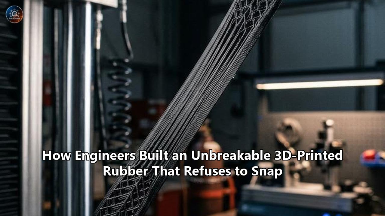 How Engineers Built an Unbreakable 3D-Printed Rubber That Refuses to Snap