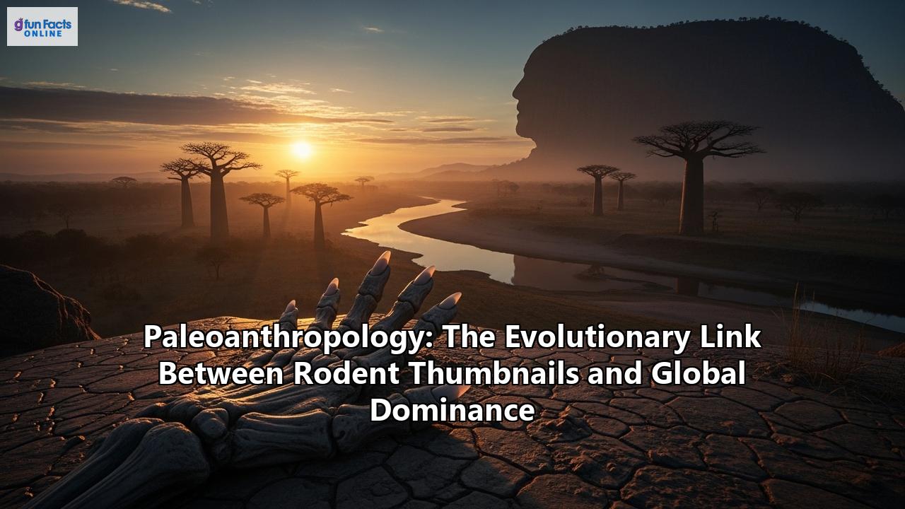 Paleoanthropology: The Evolutionary Link Between Rodent Thumbnails and Global Dominance