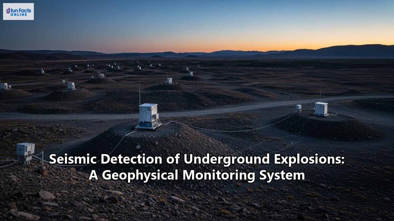 Seismic Detection of Underground Explosions: A Geophysical Monitoring System