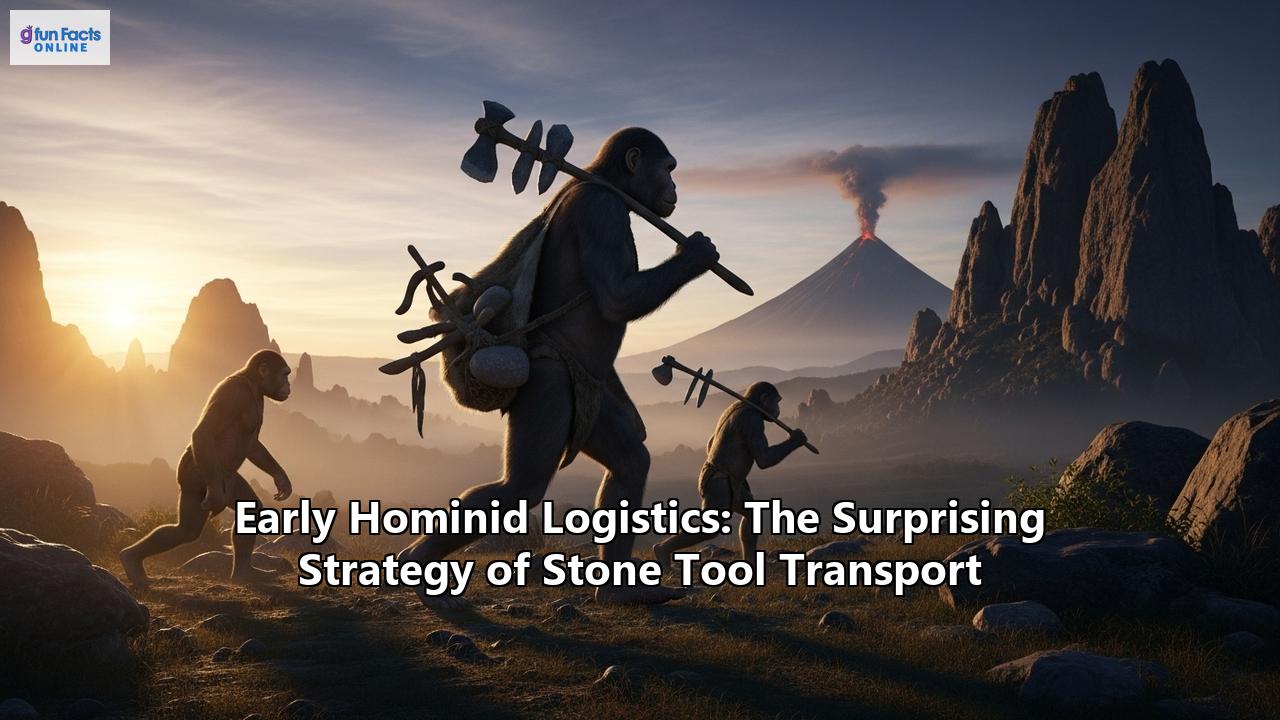 Early Hominid Logistics: The Surprising Strategy of Stone Tool Transport