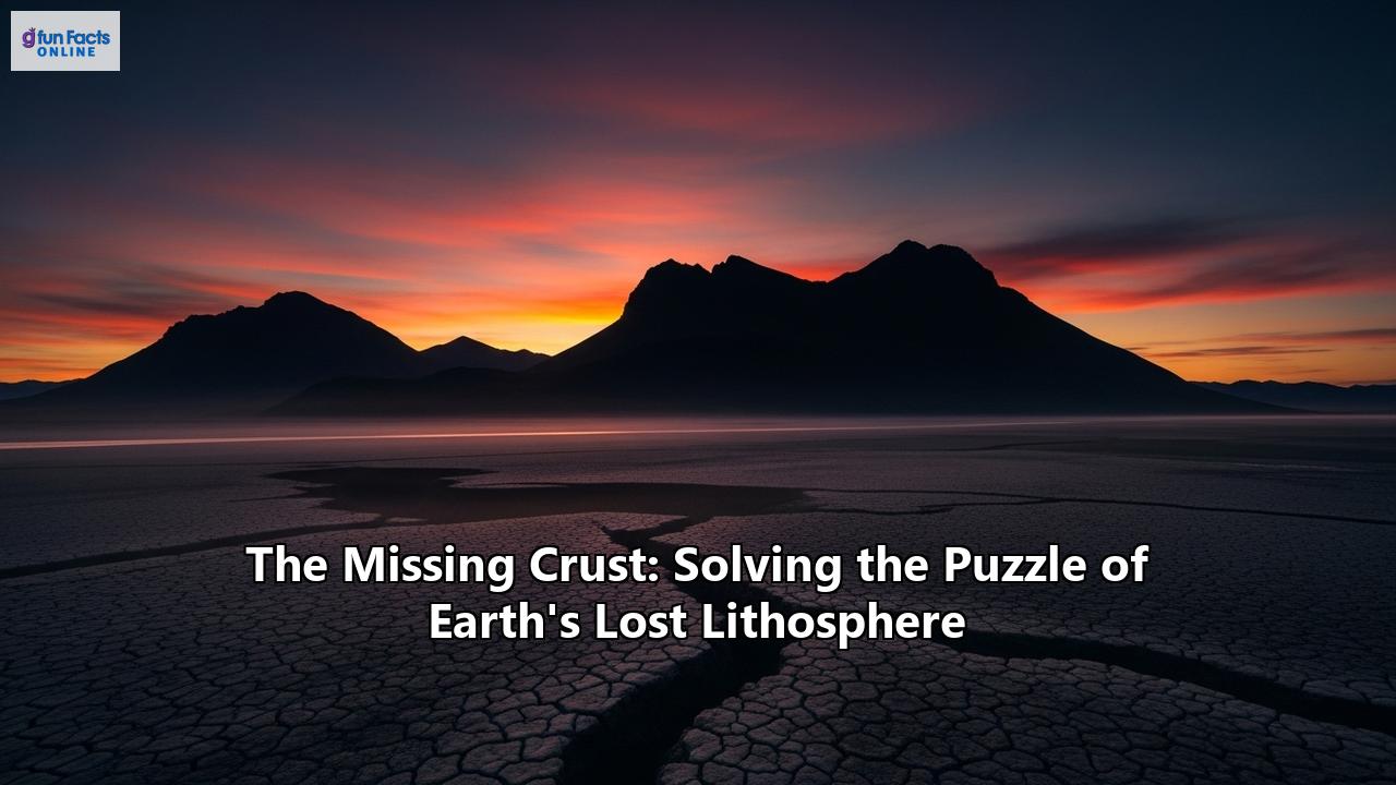 The Missing Crust: Solving the Puzzle of Earth's Lost Lithosphere