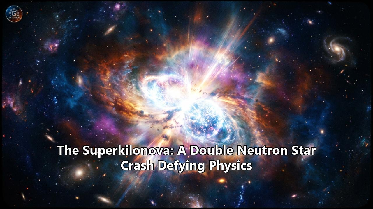 The Superkilonova: A Double Neutron Star Crash Defying Physics
