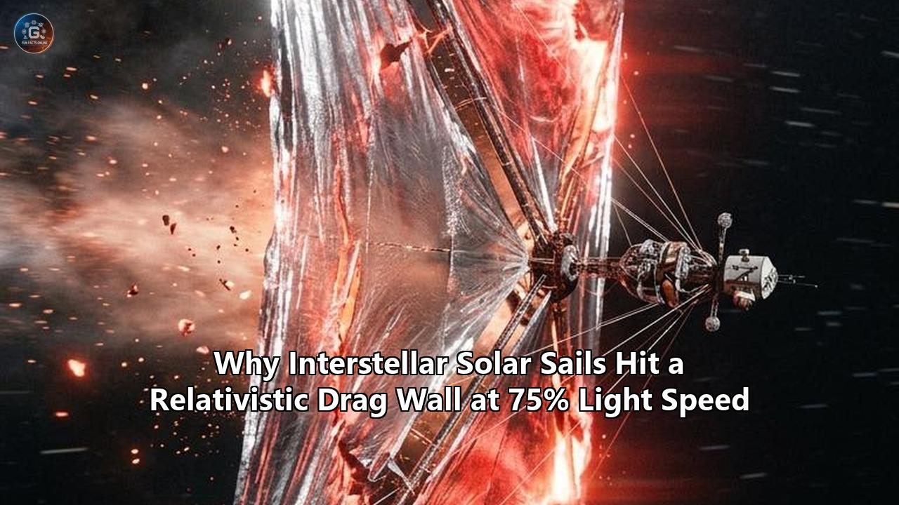 Why Interstellar Solar Sails Hit a Relativistic Drag Wall at 75% Light Speed