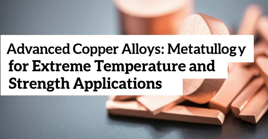 Advanced Copper Alloys: Metallurgy for Extreme Temperature and Strength Applications