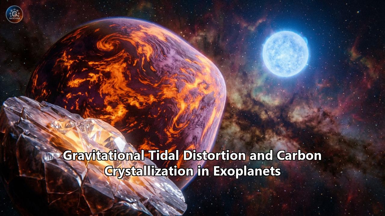 Gravitational Tidal Distortion and Carbon Crystallization in Exoplanets