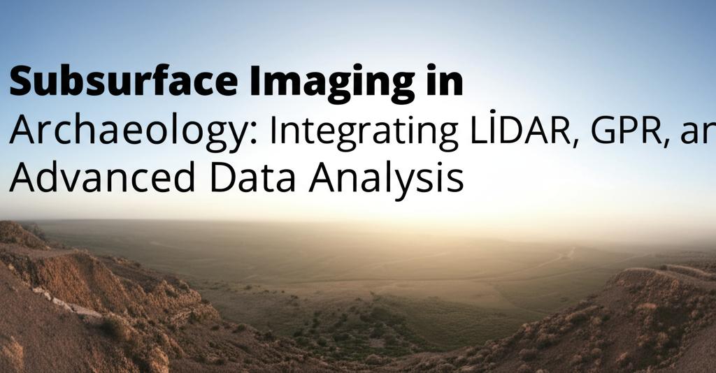 Subsurface Imaging in Archaeology: Integrating LiDAR, GPR, and Advanced Data Analysis