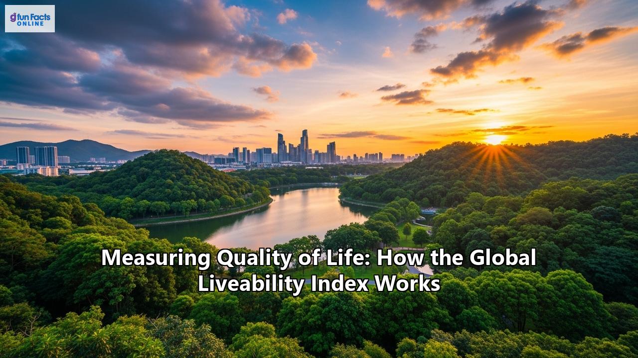 Measuring Quality of Life: How the Global Liveability Index Works