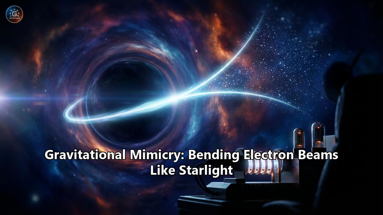 Gravitational Mimicry: Bending Electron Beams Like Starlight