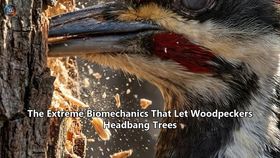 The Extreme Biomechanics That Let Woodpeckers Headbang Trees