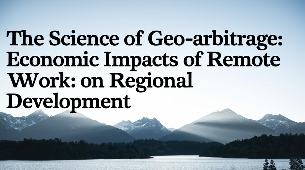 The Science of Geo-arbitrage: Economic Impacts of Remote Work on Regional Development