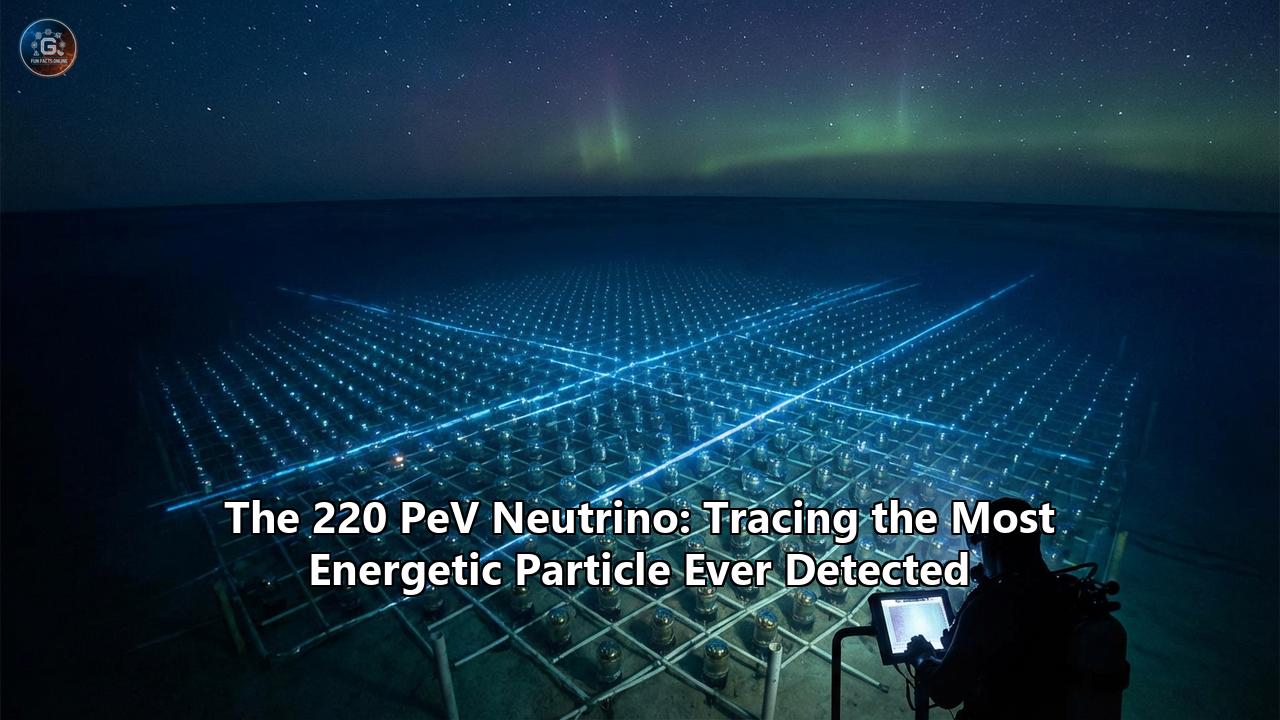 The 220 PeV Neutrino: Tracing the Most Energetic Particle Ever Detected