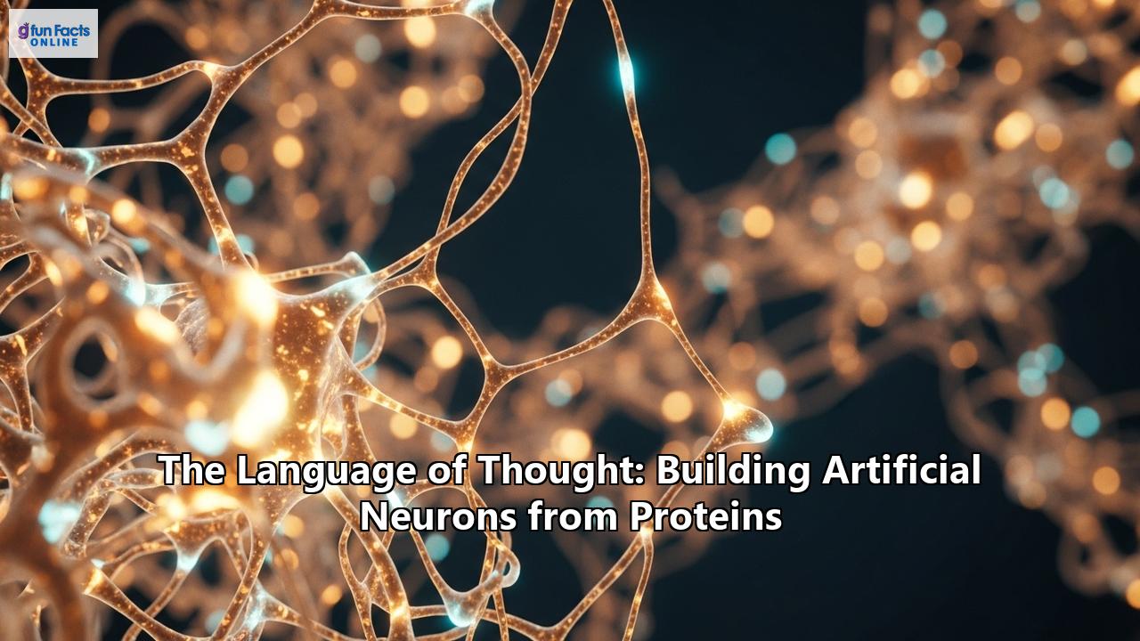 The Language of Thought: Building Artificial Neurons from Proteins