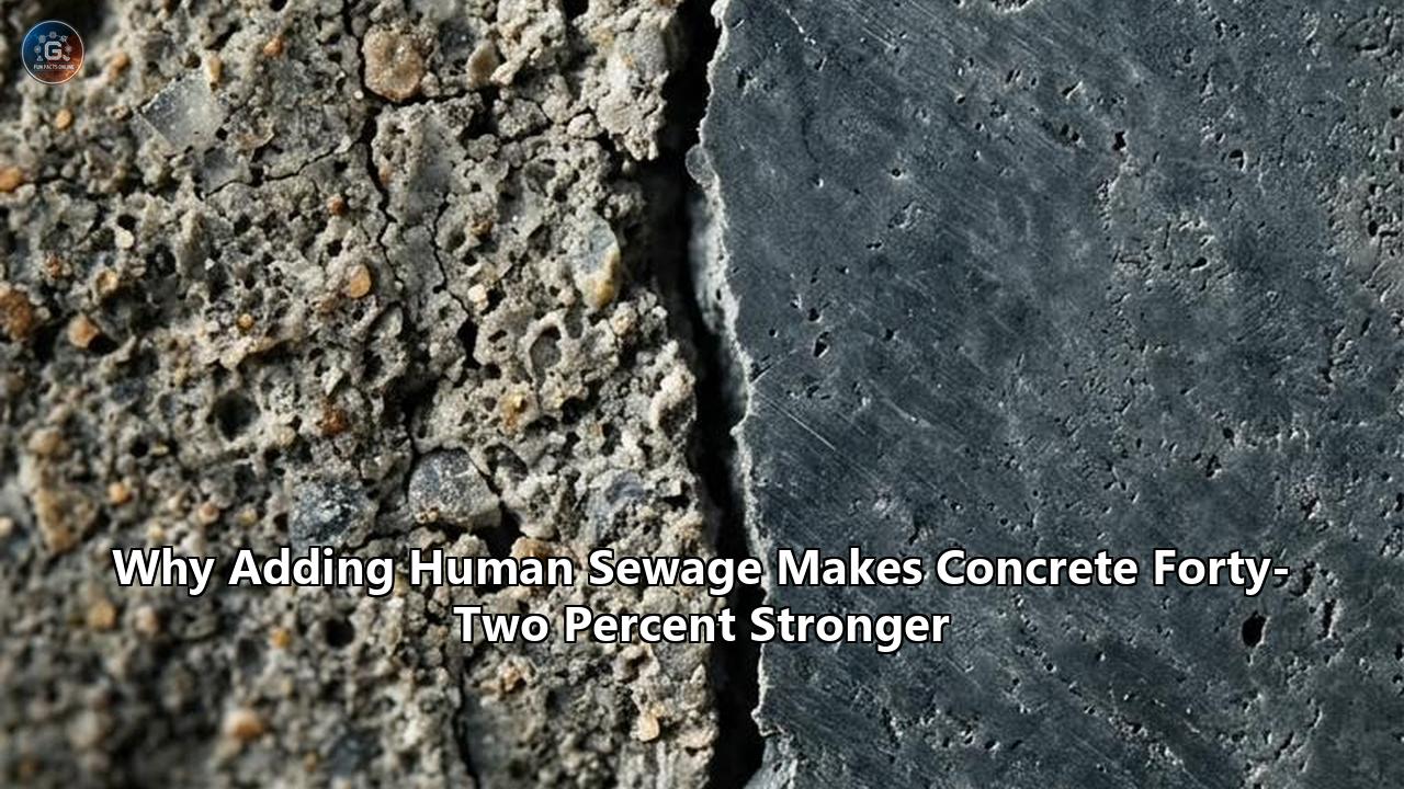 Why Adding Human Sewage Makes Concrete Forty-Two Percent Stronger