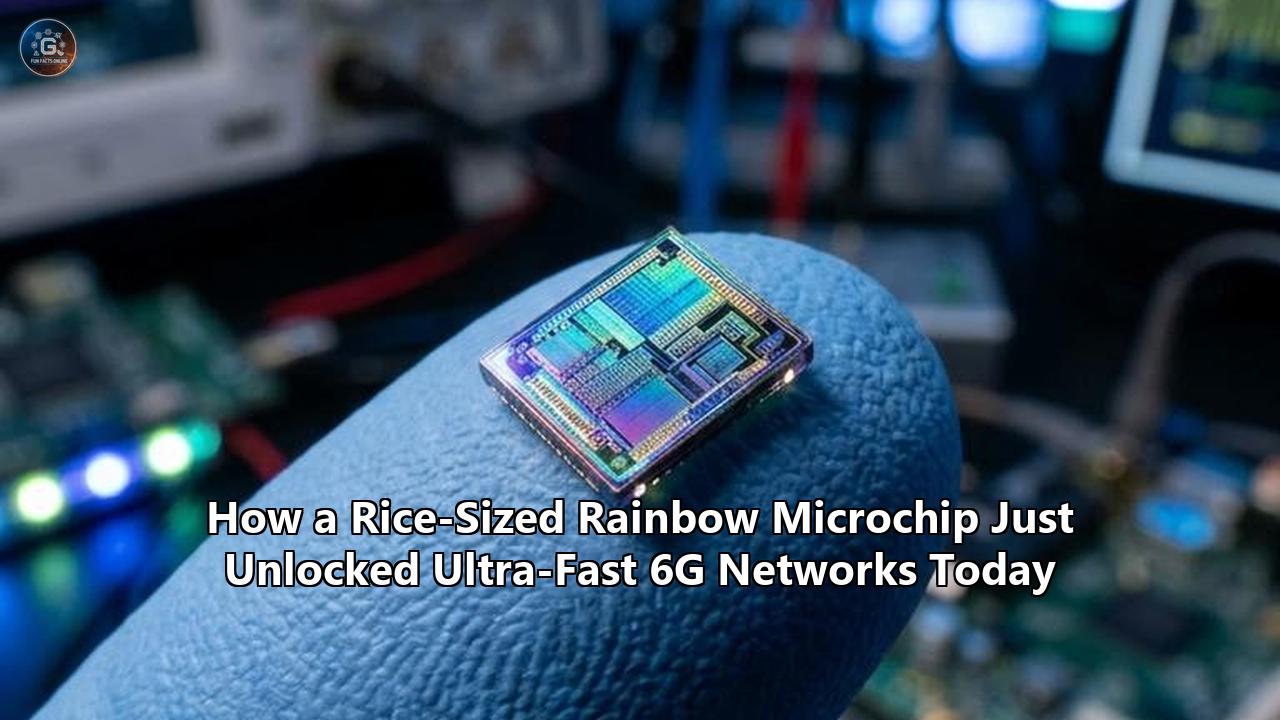 How a Rice-Sized Rainbow Microchip Just Unlocked Ultra-Fast 6G Networks Today