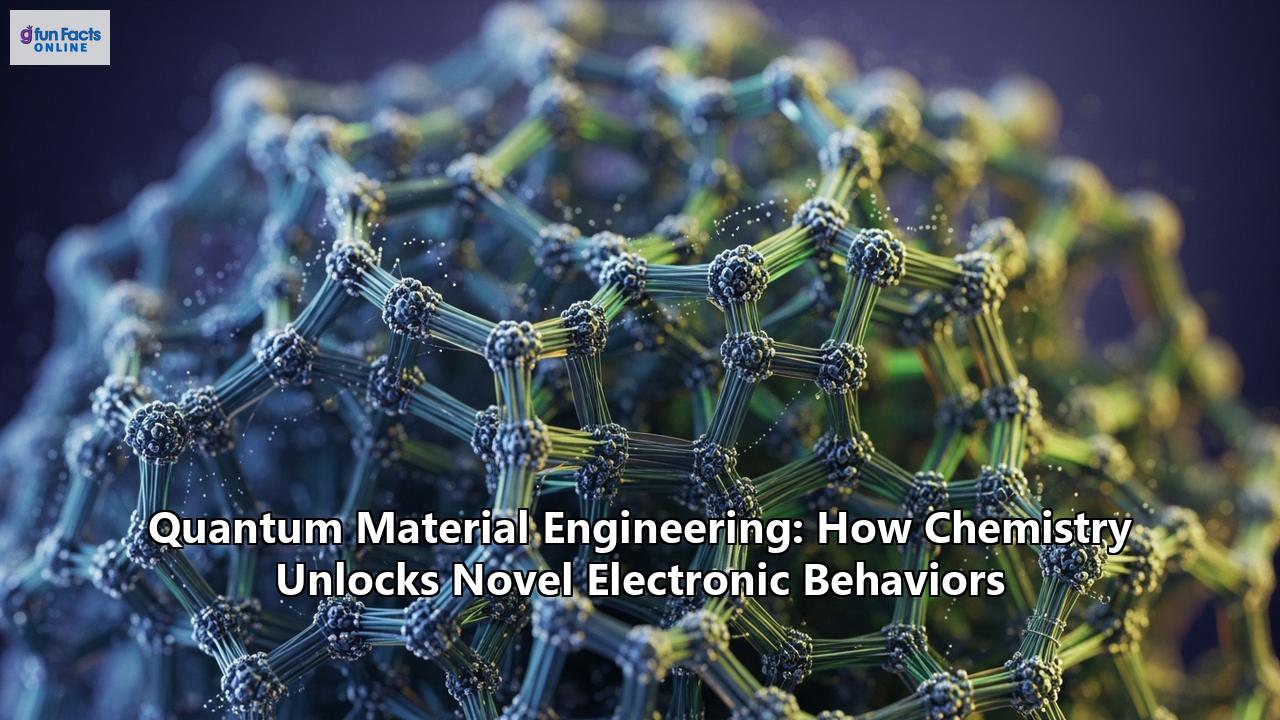 Quantum Material Engineering: How Chemistry Unlocks Novel Electronic Behaviors