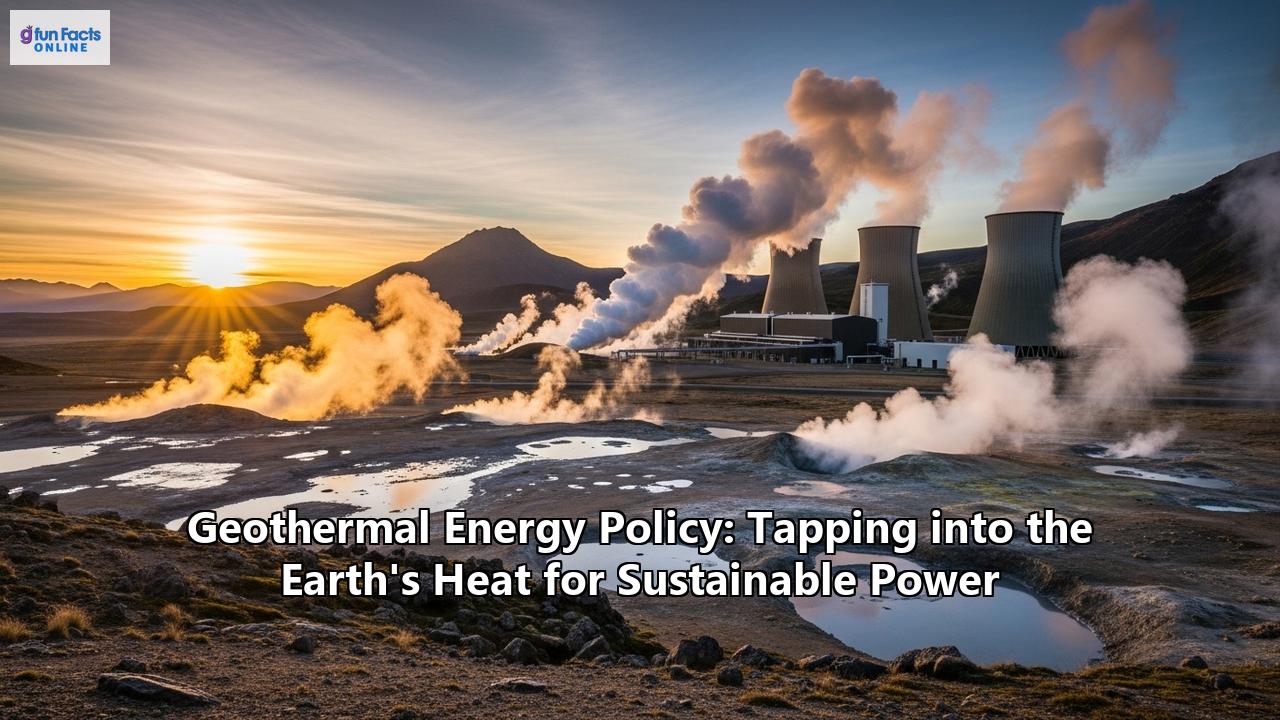 Geothermal Energy Policy: Tapping into the Earth's Heat for Sustainable Power
