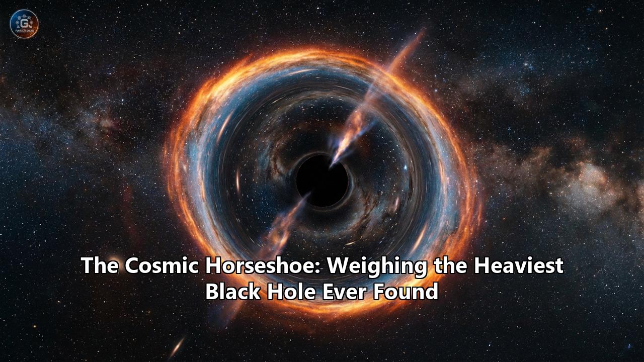 The Cosmic Horseshoe: Weighing the Heaviest Black Hole Ever Found