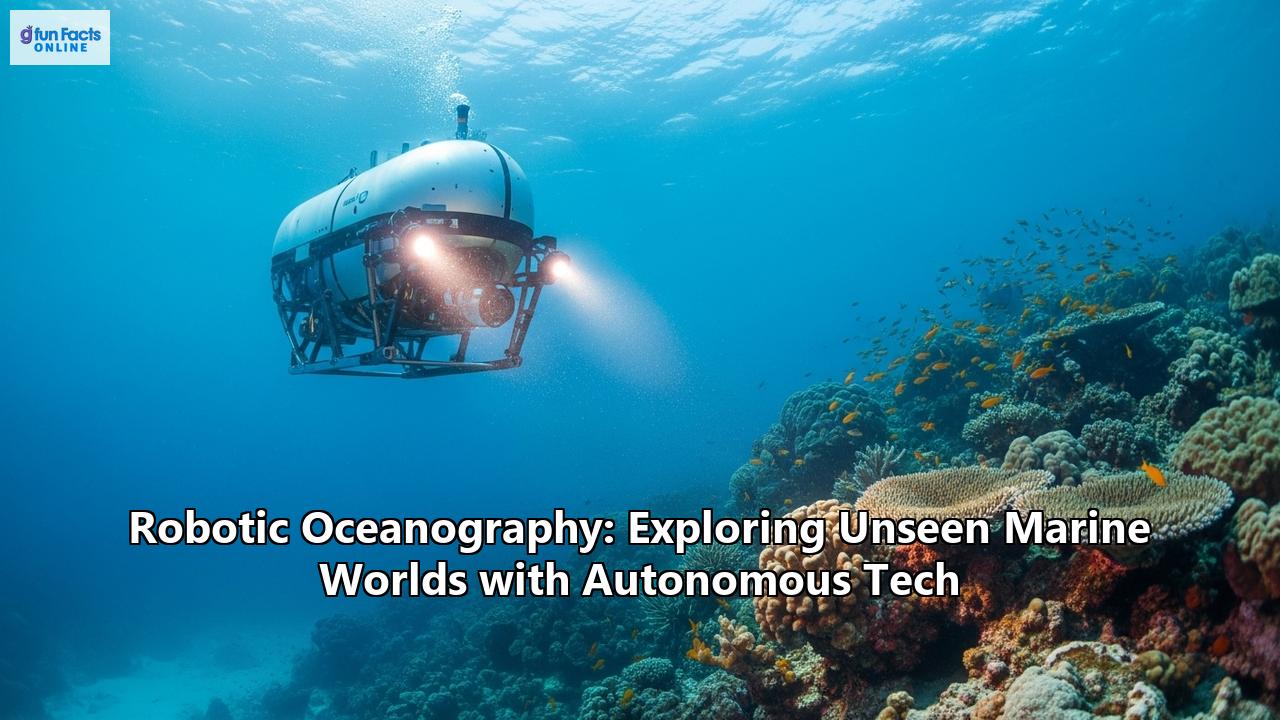 Robotic Oceanography: Exploring Unseen Marine Worlds with Autonomous Tech