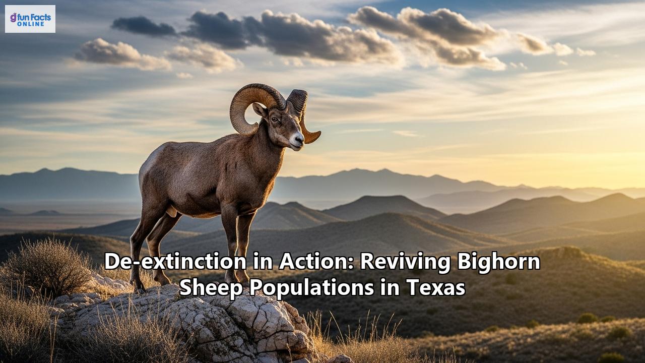 De-extinction in Action: Reviving Bighorn Sheep Populations in Texas