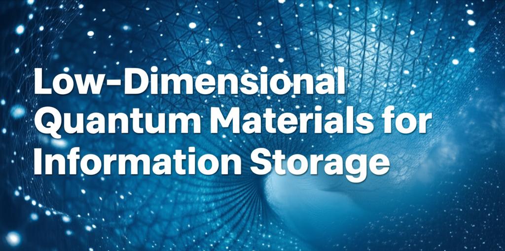 Low-Dimensional Quantum Materials for Information Storage