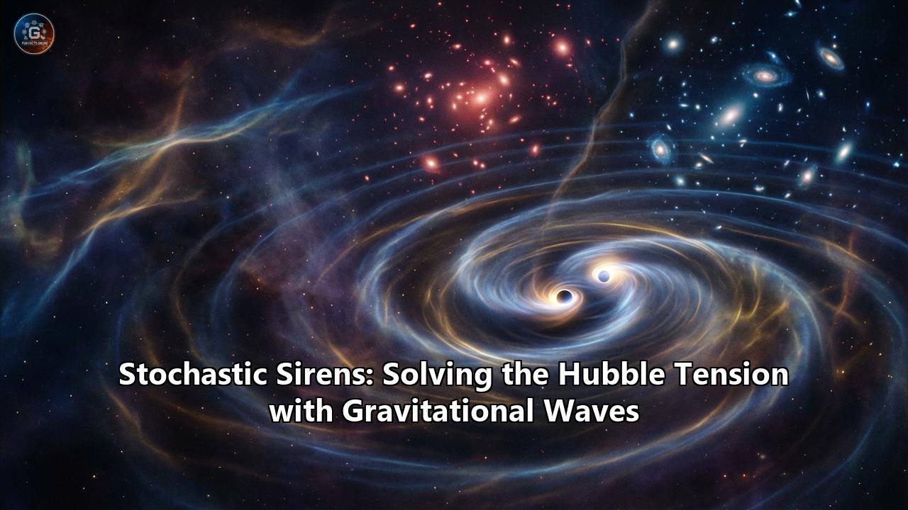 Stochastic Sirens: Solving the Hubble Tension with Gravitational Waves