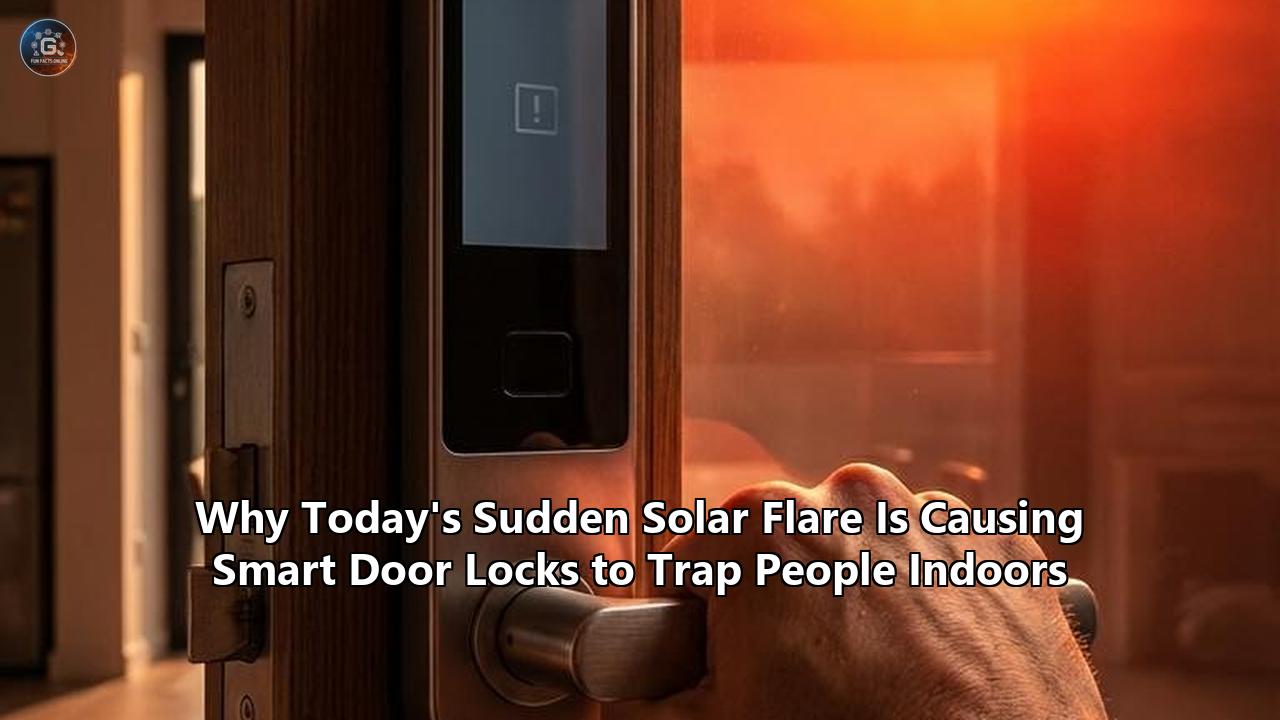 Why Today's Sudden Solar Flare Is Causing Smart Door Locks to Trap People Indoors