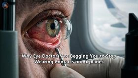 Why Eye Doctors Are Begging You to Stop Wearing Contacts on Airplanes