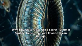 Why Tiny Glass Algae Use a Secret "Dimmer Switch" Gene to Survive Chaotic Ocean Sunlight