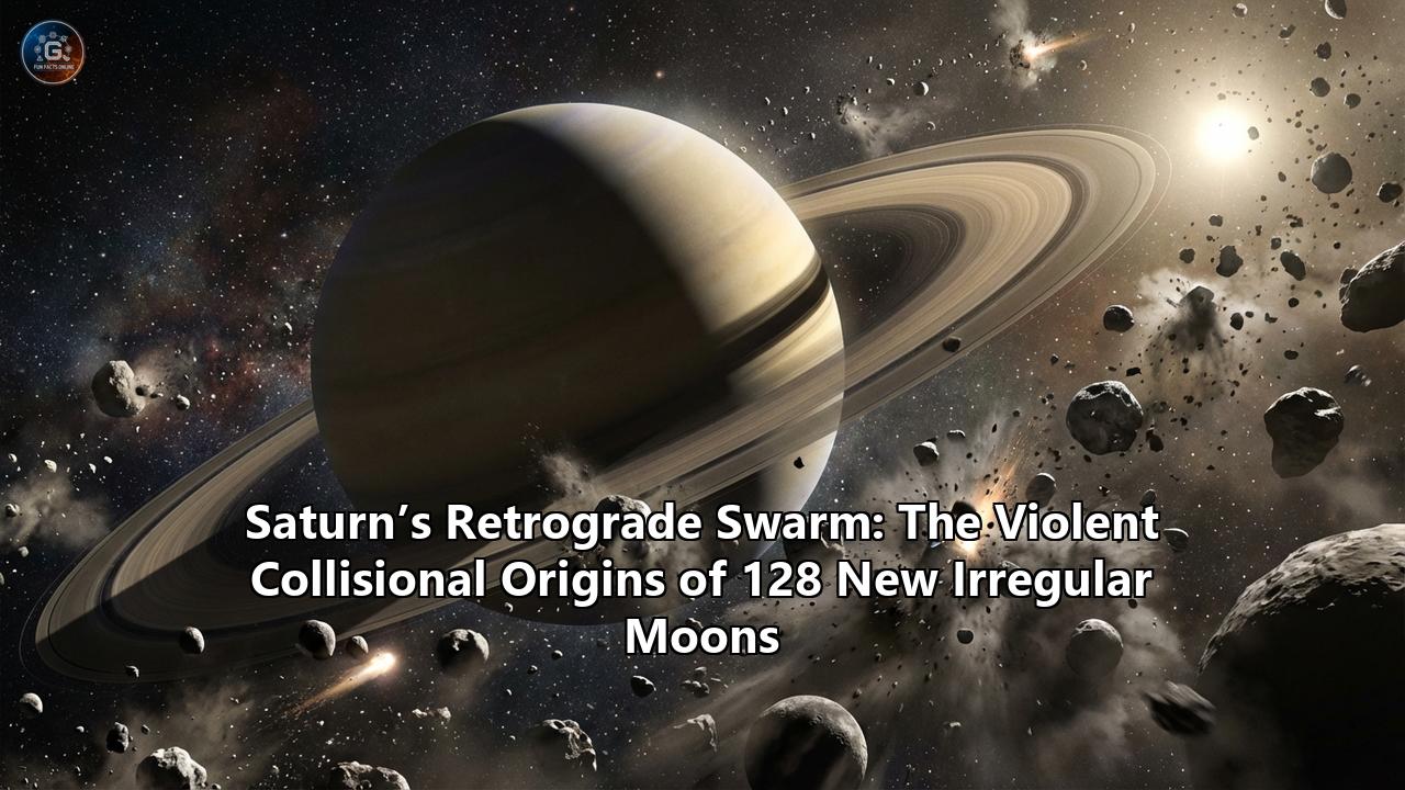Saturn’s Retrograde Swarm: The Violent Collisional Origins of 128 New Irregular Moons