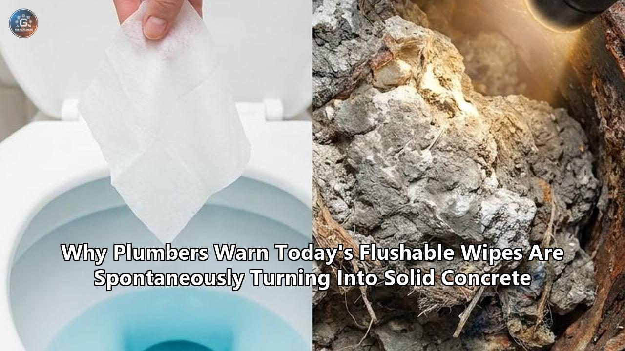 Why Plumbers Warn Today's Flushable Wipes Are Spontaneously Turning Into Solid Concrete