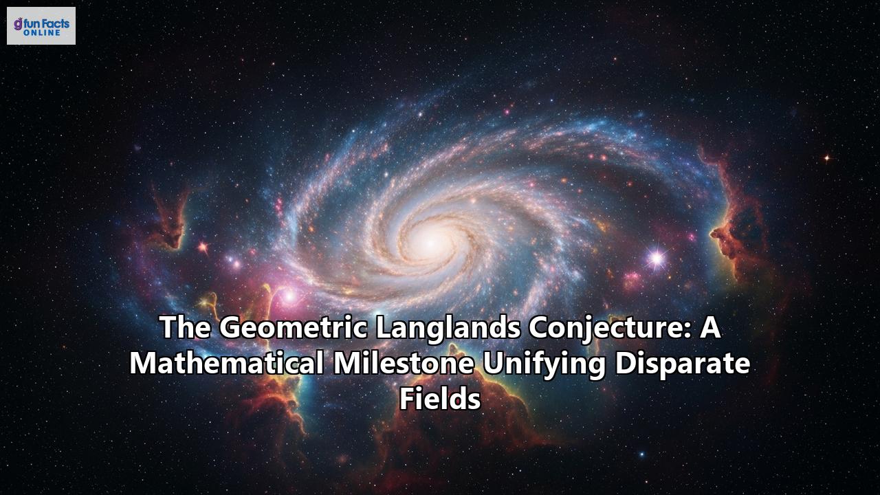 The Geometric Langlands Conjecture: A Mathematical Milestone Unifying Disparate Fields
